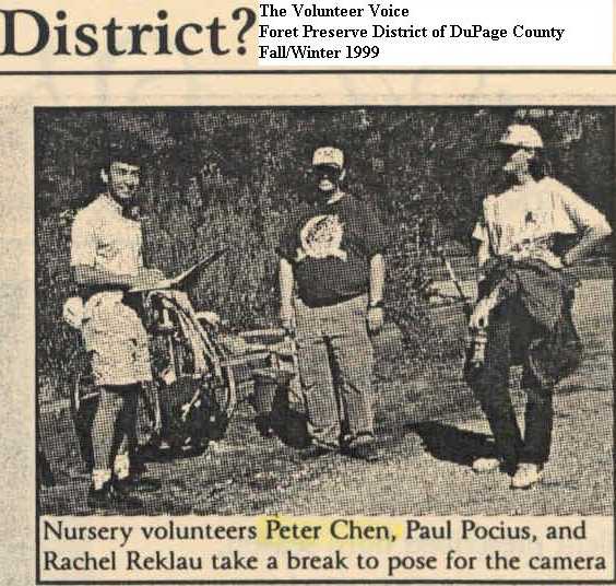 Fall 1999 Volunteer Voice Native nursery
